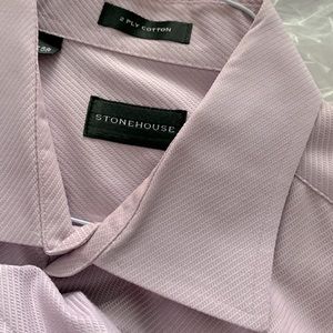 Mens collared dress shirt, cotton, 17.5R